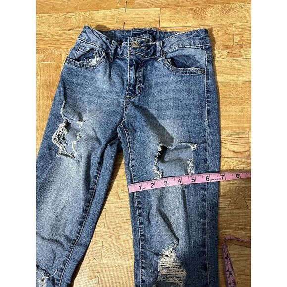 Women’s Size 0 Rue21 Mid Rise Ankle Jegging Ripped Jeans - Picture 11 of 12